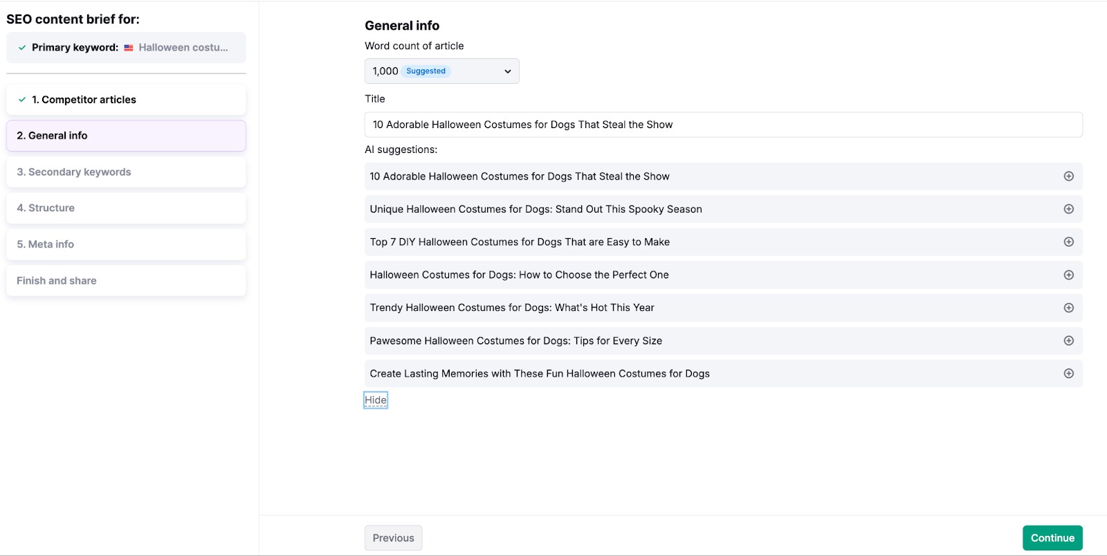SEO Brief Generator image 5