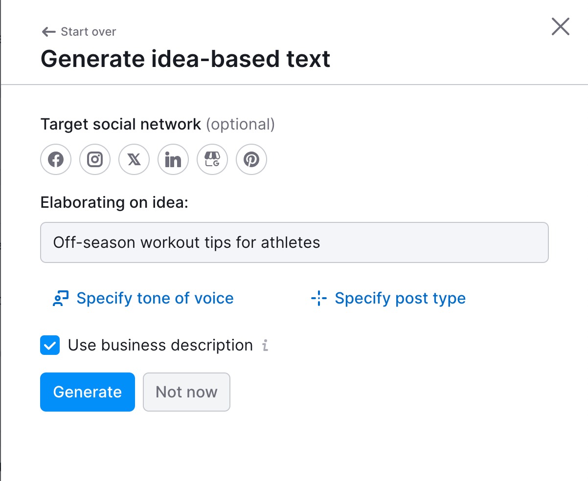 Generate multimedia content for social media image 6